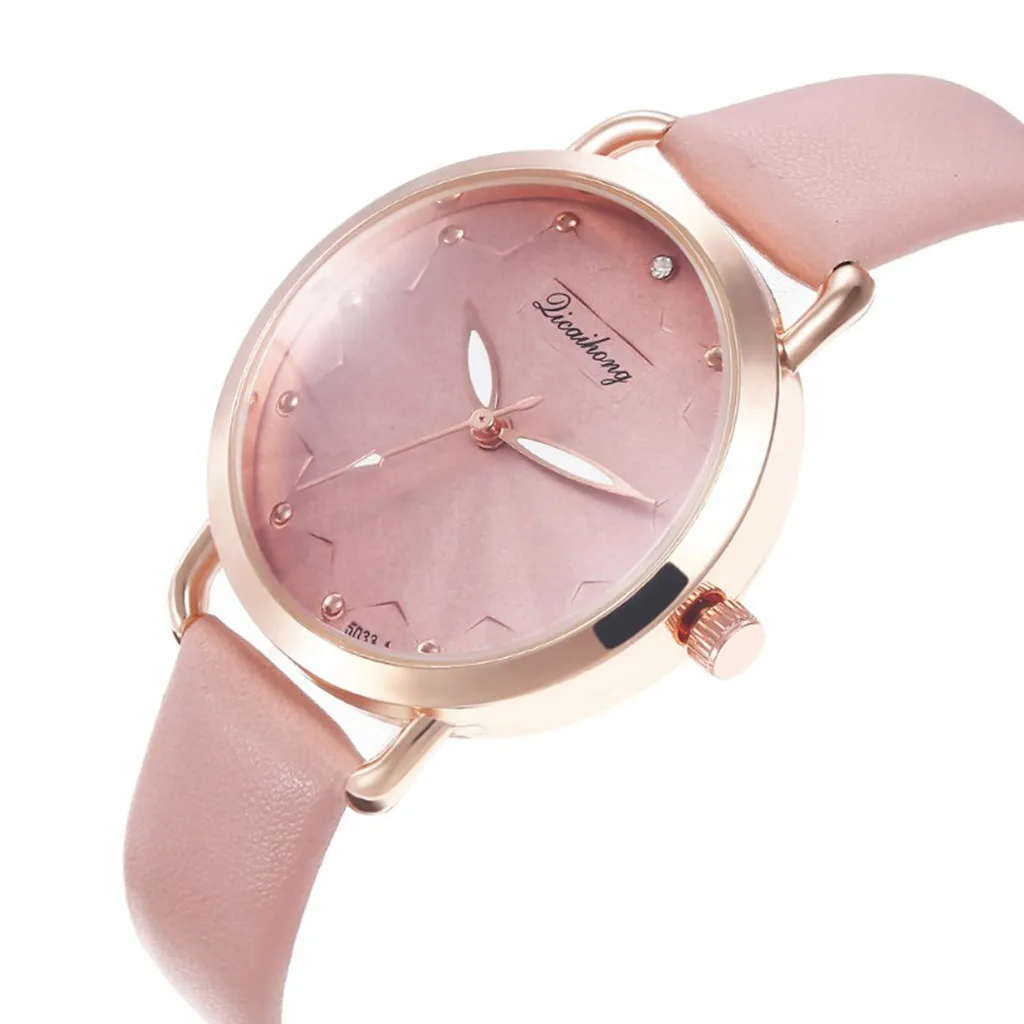 Women's Luxury Leather Band Watch Ladies Dress Quartz Wristwatches Simple Business Female Clock Zegarek Damski Reloj Mujer#29