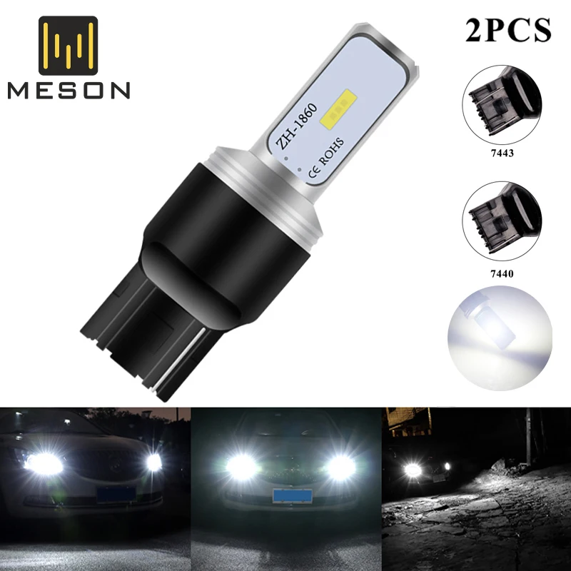 2PCS T20 7440 W21W 7443 W21/5W CSP 1860 LED 2 SMD Car Bulbs Turn Signal Lights Backup Lamp Parking Reverse Brake CAR Accessories
2PCS T20 7440 W21W 7443 W21/5W CSP 1860 LED 2 SMD Car Bulbs Turn Signal Lights Backup Lamp Parking Reverse Brake CAR Accessories