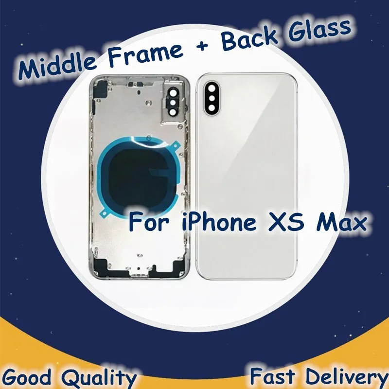 Middle Frame + Back Glass For iPhone XS Max Battery Cover Case Middle Frame Chassis For iPhone XS Max Back Housing Case Parts
Middle Frame + Back Glass For iPhone XS Max Battery Cover Case Middle Frame Chassis For iPhone XS Max Back Housing Case Parts