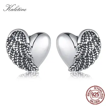 KALETINE Feather Angel Wings Earrings Sets Love Sterling 925 Silver Stud Earrings For Men Women Vintage Jewelry Bohemian KLTE059
KALETINE Feather Angel Wings Earrings Sets Love Sterling 925 Silver Stud Earrings For Men Women Vintage Jewelry Bohemian KLTE059