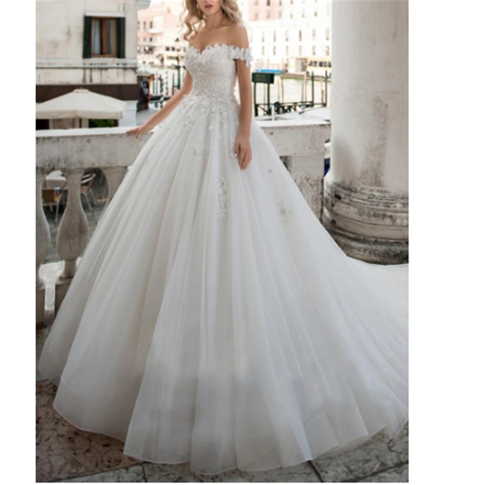 Amazing White Organza And Tulle Flowers Appliques Wedding Dress Ball Gown Natural-Waisted Custom-Made Vestido De Noiva 2023
Amazing White Organza And Tulle Flowers Appliques Wedding Dress Ball Gown Natural-Waisted Custom-Made Vestido De Noiva 2023