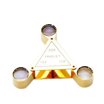 Triangle High-grade Optical Folding Jewelry Magnifying Glass Three Lens Identification Jewelry 
Triangle High-grade Optical Folding Jewelry Magnifying Glass Three Lens Identification Jewelry
