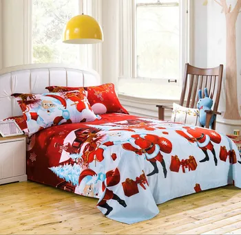Quilt Cover Pillowcase 4Pcs Christmas Happy Santa Claus Happy Gift 3D Bedding Article Fashionable Soft Comfortable Breathable 
Quilt Cover Pillowcase 4Pcs Christmas Happy Santa Claus Happy Gift 3D Bedding Article Fashionable Soft Comfortable Breathable