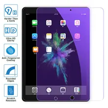 Protecteur d'écran pour iPad, couverture complète en verre trempé Anti-lumière bleue, étui pour tablette iPad Air mini 2 3 4 5 9.7 Pro 11 9.7 10.5=