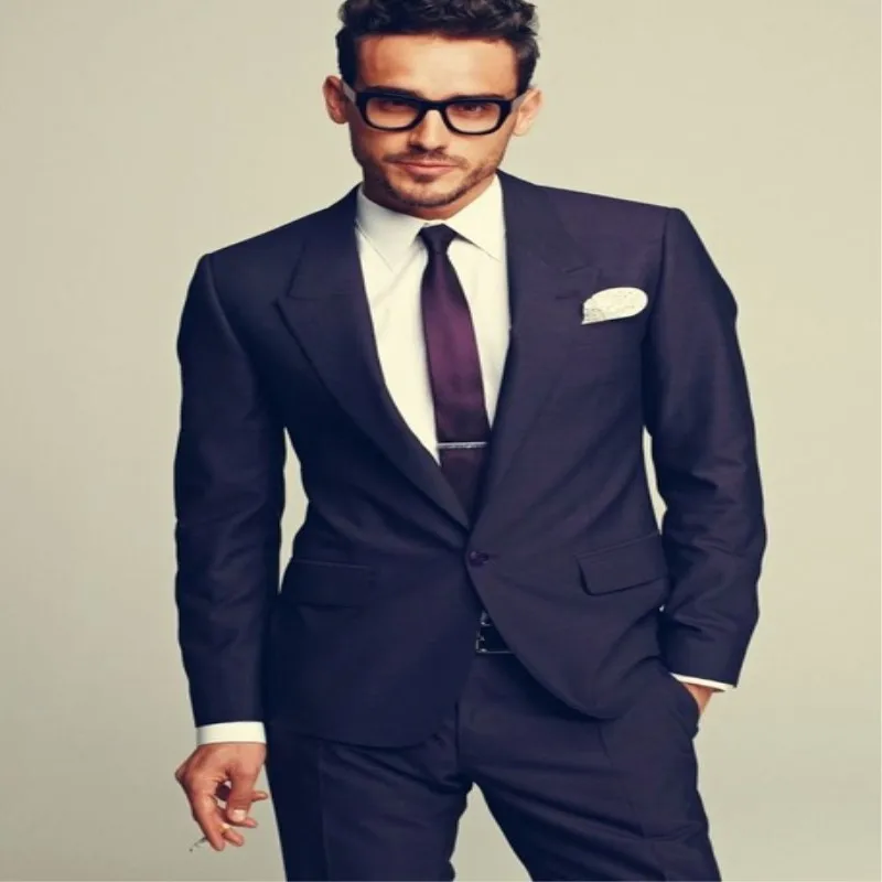 Custom Made Men's Suits Slim Fit Notched Lapel Wedding Suits Two Pieces Groom Tuxedos Wedding Tuxedo Costumes (Jacket + Pants) 1
Custom Made Men's Suits Slim Fit Notched Lapel Wedding Suits Two Pieces Groom Tuxedos Wedding Tuxedo Costumes (Jacket + Pants) 1