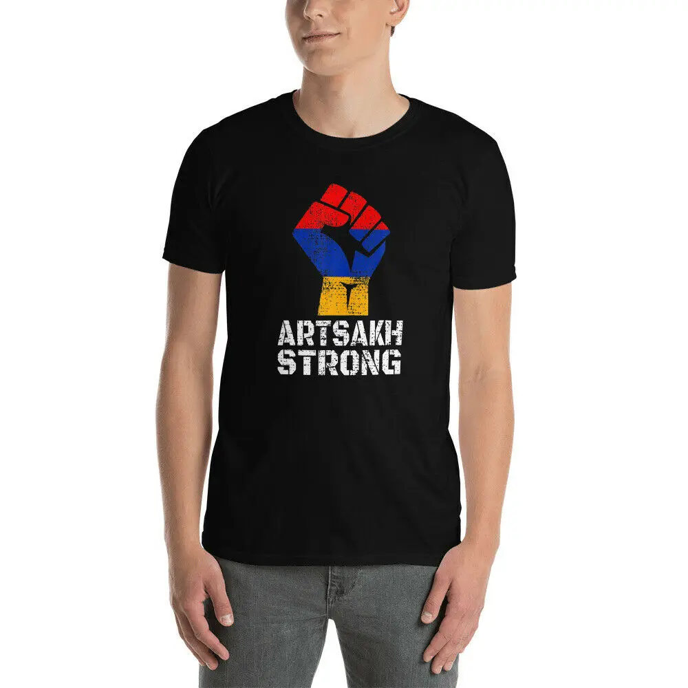 

Artsakh Strong, Artsakh is Armenia. Armenian Flag Gift Mens T-Shirt. Summer Cotton Short Sleeve O-Neck Unisex T Shirt New S-3XL