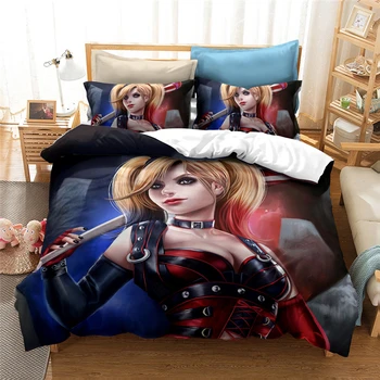 Hot Movie The Joker Girl Harley Quinn 3d Printed Bedding Set Duvet Cover Set Harleen Quinzel Bed Linen Twin Full Queen King Size
Hot Movie The Joker Girl Harley Quinn 3d Printed Bedding Set Duvet Cover Set Harleen Quinzel Bed Linen Twin Full Queen King Size