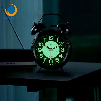Alarm Clock Luminous Children Bell Loudly Students Mute Bedside Bedroom Home Vintage Retro Silent Pointer Decoration Metal
Alarm Clock Luminous Children Bell Loudly Students Mute Bedside Bedroom Home Vintage Retro Silent Pointer Decoration Metal