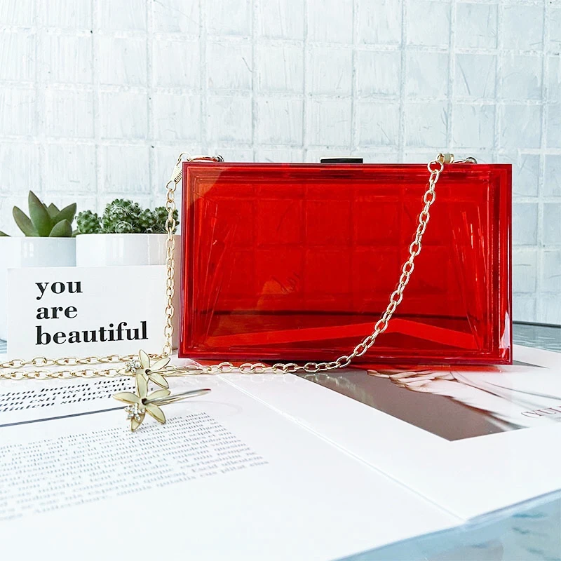 2020new fashion transparent bag women's party clutch bag women's acrylic banquet red handbag evening dress accessory handbag
2020new fashion transparent bag women's party clutch bag women's acrylic banquet red handbag evening dress accessory handbag