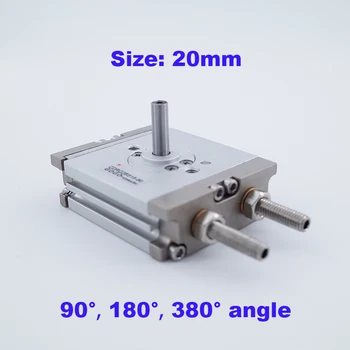 Compact rotary cylinder size 20mm CRQ2BS/CDRQ2BS 90 180 380 degree angle with air cushion magnet pneumatic rotary actuator
Compact rotary cylinder size 20mm CRQ2BS/CDRQ2BS 90 180 380 degree angle with air cushion magnet pneumatic rotary actuator