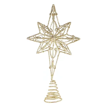 Anise Star Tree Topper Golden Star Christmas Holiday Tree Topper Iron Star Festival Treetop Decor for Home Party (Golden, 16x30c
Anise Star Tree Topper Golden Star Christmas Holiday Tree Topper Iron Star Festival Treetop Decor for Home Party (Golden, 16x30c