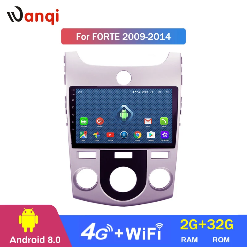 Android 8.0 2+32G 4G 3G WIFI netcom 2.5D 9 inch HD screen for KIA forte 2009-2014 GPS Navigation support steering wheel control
Android 8.0 2+32G 4G 3G WIFI netcom 2.5D 9 inch HD screen for KIA forte 2009-2014 GPS Navigation support steering wheel control