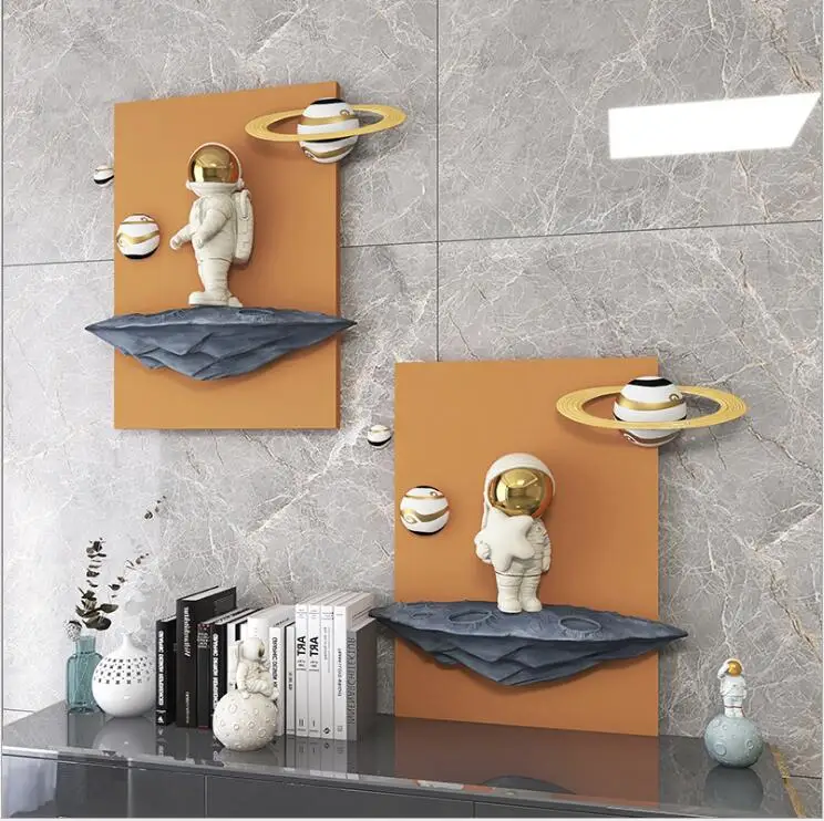 Modern Astronaut Planet Resin Ornaments Wall Hangings Home Livingroom Wall Mural Crafts Children's Room Wall Sticker Decoration
Modern Astronaut Planet Resin Ornaments Wall Hangings Home Livingroom Wall Mural Crafts Children's Room Wall Sticker Decoration