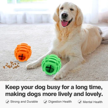 IQ Treat Ball - Interactive Dog Food Treat Dispensing Toy for Small Medium Dog - Teeth Cleaning Training Chewing Playing 
IQ Treat Ball - Interactive Dog Food Treat Dispensing Toy for Small Medium Dog - Teeth Cleaning Training Chewing Playing