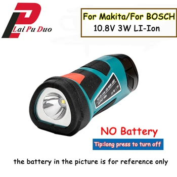 3W 10.8V-12V LED Torch Portable Worning Light (NO Battery,NO Charger) Lithium Rechargeable Lamps Flashlight For Makita For BOSCH
3W 10.8V-12V LED Torch Portable Worning Light (NO Battery,NO Charger) Lithium Rechargeable Lamps Flashlight For Makita For BOSCH