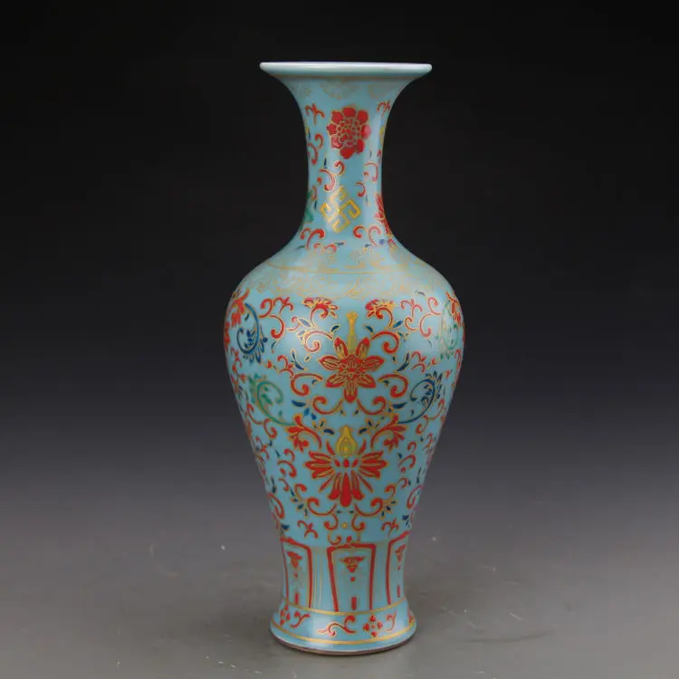 Qing Dynasty Yongzheng синяя Глазурь Эмаль Драгоценная фаза узор рыбий хвост ваза керамическое украшение антикварная ваза для цветов
Qing Dynasty Yongzheng синяя Глазурь Эмаль Драгоценная фаза узор рыбий хвост ваза керамическое украшение антикварная ваза для цветов