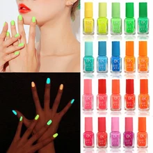 20 couleurs bonbon Nail Art peinture lumineuse vernis à ongles néon vernis à ongles lumineux Fluorescent Gel à ongles lueur dans le noir(China)