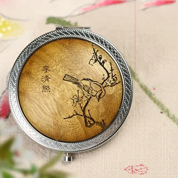 Vintage Red Sandalwood Double-sided Mirror Portable Compact Foldable Makeup Mirror For Ladies Beauty Dresser Travel Mirror LA775
Vintage Red Sandalwood Double-sided Mirror Portable Compact Foldable Makeup Mirror For Ladies Beauty Dresser Travel Mirror LA775