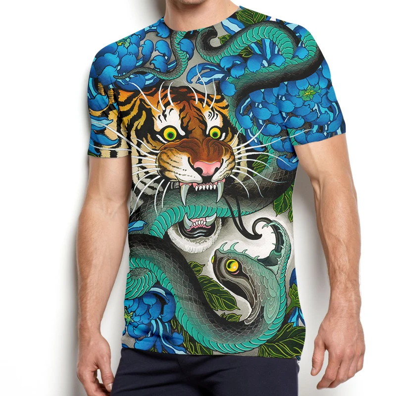 New Man Sports T Shirt 3D Printed Fashion Blue Tiger Snake Animal Tees Pattern Oversized Custom Men's Tshirt Dropship Wholesale
New Man Sports T Shirt 3D Printed Fashion Blue Tiger Snake Animal Tees Pattern Oversized Custom Men's Tshirt Dropship Wholesale