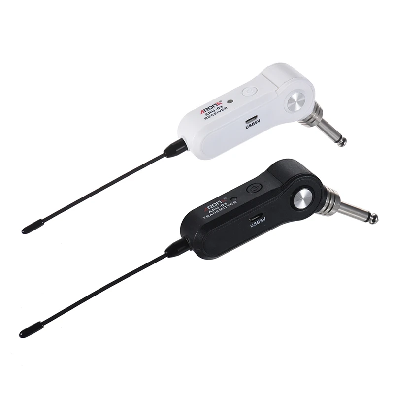 AROMA ARU-03 UHF Wireless Audio Transmission System Transmitter Receiver Built-In Rechargeable for Guitar
AROMA ARU-03 UHF Wireless Audio Transmission System Transmitter Receiver Built-In Rechargeable for Guitar