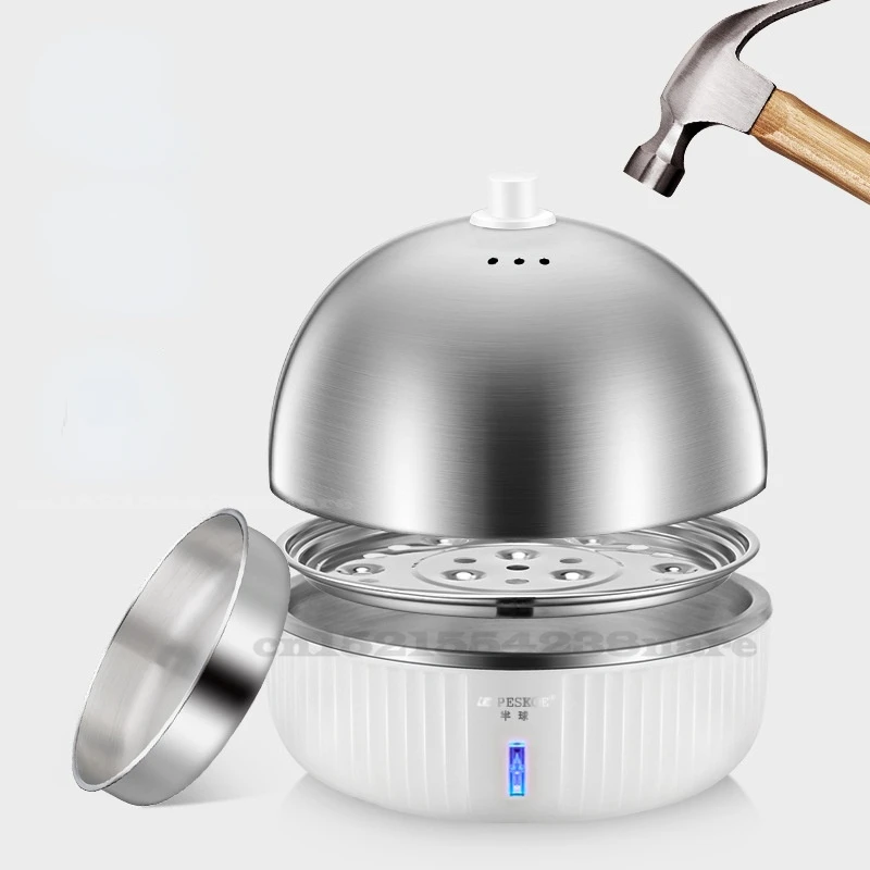 220V Mini Household Electric Egg Steamer Boiler Stainless Steel Automatic Multi Cooker Custard Steaming With Timer
220V Mini Household Electric Egg Steamer Boiler Stainless Steel Automatic Multi Cooker Custard Steaming With Timer