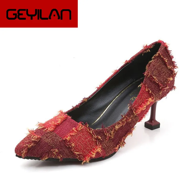 Suede Thin Heels High heels pumps women shoes 2019 Spring Autumn shoes women Shallow Fashion wild Tassel Pointed Party shoes
Suede Thin Heels High heels pumps women shoes 2019 Spring Autumn shoes women Shallow Fashion wild Tassel Pointed Party shoes