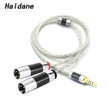 Haldane HIFI Silver Plated 3.5mm TRRS Balanced to Dual 2x 3pin XLR Balanced Male Audio Adapter Cable 3.5mm to XLR Balanced Cable
Haldane HIFI Silver Plated 3.5mm TRRS Balanced to Dual 2x 3pin XLR Balanced Male Audio Adapter Cable 3.5mm to XLR Balanced Cable