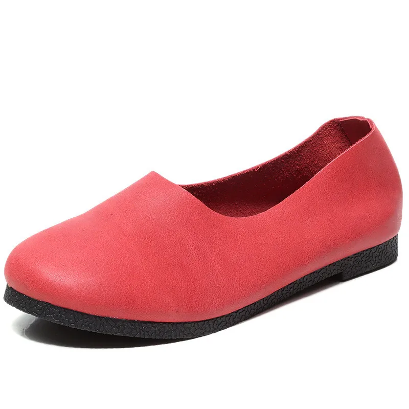 Women's Flat Shoes Genuine Leather Handmade Women Shoes Slip on Loafers Flat Heel Ladies Mouth Casual Shoes Zapatos Muje
Women's Flat Shoes Genuine Leather Handmade Women Shoes Slip on Loafers Flat Heel Ladies Mouth Casual Shoes Zapatos Muje