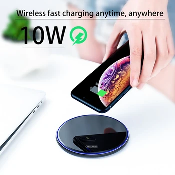 Fast Qi Glass Wireless Charger for Huawei P30 Pro Samsung Note 10 Plus S10 S9 for IPhone XS Wireless Charging
Fast Qi Glass Wireless Charger for Huawei P30 Pro Samsung Note 10 Plus S10 S9 for IPhone XS Wireless Charging