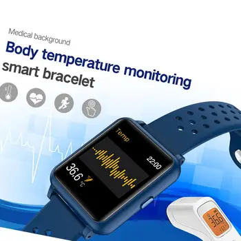 P29 Body Temperature Measurement Smart Watch Men Women Heart Rate Monitor Ip67 Smart Bracelet For Android IOS Phone Smartwatch
P29 Body Temperature Measurement Smart Watch Men Women Heart Rate Monitor Ip67 Smart Bracelet For Android IOS Phone Smartwatch