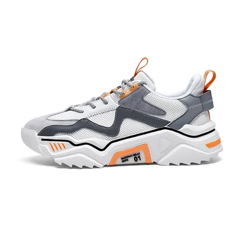 Trend Spring and Autumn Men's Comfortable Casual Shoes Thick Bottom Non-slip Wear-resistant Running Shoes Lace-up Sports Shoes
Trend Spring and Autumn Men's Comfortable Casual Shoes Thick Bottom Non-slip Wear-resistant Running Shoes Lace-up Sports Shoes