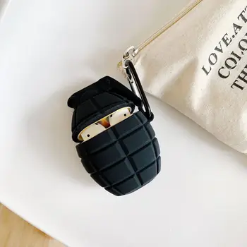 Unique Grenade Pattern Protective Cover Shockproof Soft Silicone Case Skin with Carabiner for airpods 1/2 Charging Box
Unique Grenade Pattern Protective Cover Shockproof Soft Silicone Case Skin with Carabiner for airpods 1/2 Charging Box