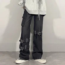 High Street Zipper Binding Jeans Women's Spring 2021 New High Waist Straight Loose Pocket Denim Cargo Pants
High Street Zipper Binding Jeans Women's Spring 2021 New High Waist Straight Loose Pocket Denim Cargo Pants