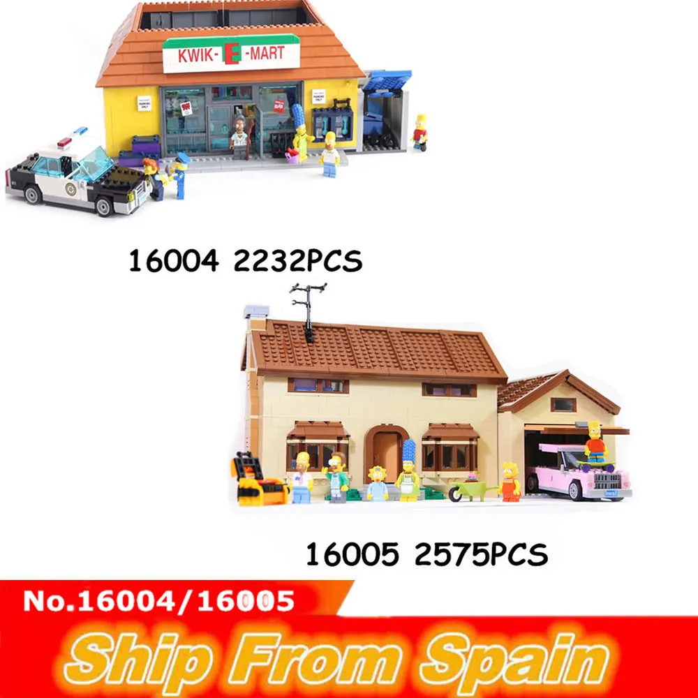 Ship from Spain 05047 16004 16005 71016 10236 71006 the Cartoon House building block bricks city architecture toy creator expert
Ship from Spain 05047 16004 16005 71016 10236 71006 the Cartoon House building block bricks city architecture toy creator expert