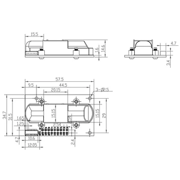 MOOL NDIR CO2 SENSOR MH-Z14A Infrared Carbon Dioxide Sensor Module,Serial Port, PWM, Analog Output with Cable MH-Z14
MOOL NDIR CO2 SENSOR MH-Z14A Infrared Carbon Dioxide Sensor Module,Serial Port, PWM, Analog Output with Cable MH-Z14