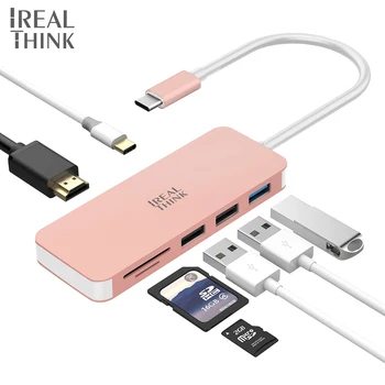 IREALTHINK USB Type-c Adapter usb c docking station to HDMI hub type c convector usb hub + card reader + PD + HDMI Laptop hub
IREALTHINK USB Type-c Adapter usb c docking station to HDMI hub type c convector usb hub + card reader + PD + HDMI Laptop hub