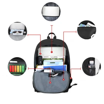 KZQRNW Battery Charging Oxford Cloth Backpack Male Charging Bag Student Schoolbag Smart Voice Control Illuminated Backpack 
KZQRNW Battery Charging Oxford Cloth Backpack Male Charging Bag Student Schoolbag Smart Voice Control Illuminated Backpack