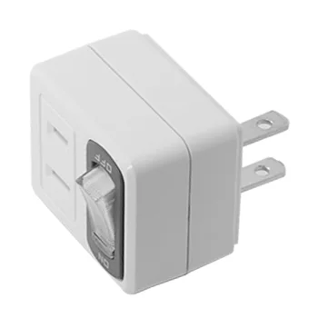 2 NEMA 1-15P USA Outlet Saver Power Extension Adapter 90 Degree Angled with Switch to 1
2 NEMA 1-15P USA Outlet Saver Power Extension Adapter 90 Degree Angled with Switch to 1