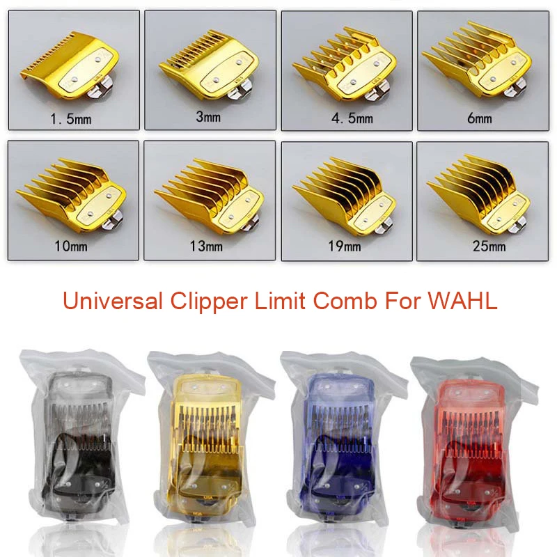 8 Pcs Universal Hair Clipper 1.5/3/4.5/6/10/13/19/25mm Limit Combs Electric Clipper Positioning Comb Replacement Tools For WAHL
8 Pcs Universal Hair Clipper 1.5/3/4.5/6/10/13/19/25mm Limit Combs Electric Clipper Positioning Comb Replacement Tools For WAHL