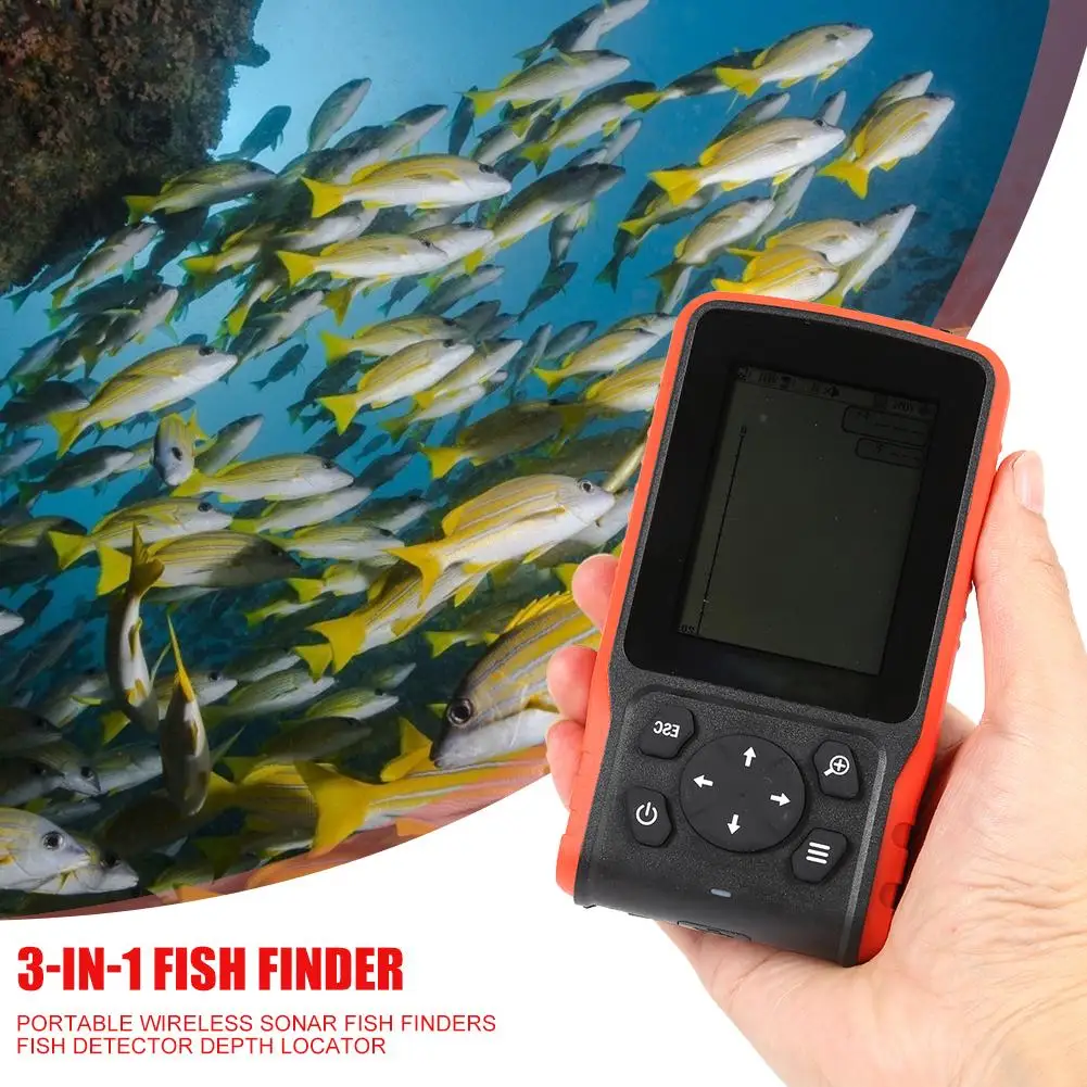 Hot Sale Fish Finder Tools Delicate Design Waterproof Wireless 3 in 1 ABS LCD Fish Finders 125KHz Sonar Sensor Fishfinder
Hot Sale Fish Finder Tools Delicate Design Waterproof Wireless 3 in 1 ABS LCD Fish Finders 125KHz Sonar Sensor Fishfinder