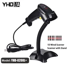 Wired Barcode Scanner Handheld 1D Laser Bar Code Reader for Retail Pharmacy Library with Holder for Win7/8/10 MAC OS Computer
Wired Barcode Scanner Handheld 1D Laser Bar Code Reader for Retail Pharmacy Library with Holder for Win7/8/10 MAC OS Computer