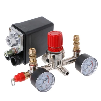 Pressure Regulating Valve Regulator Heavy Duty Air Compressor Pump Pressure Control Switch with Valve Gauge
Pressure Regulating Valve Regulator Heavy Duty Air Compressor Pump Pressure Control Switch with Valve Gauge