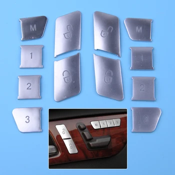 CITALL 12pcs Silver Car Door Window Glass Lift Switch Seat Lock Button Sticker Cover Trim Fit For Mercedes Benz A B C E Class
CITALL 12pcs Silver Car Door Window Glass Lift Switch Seat Lock Button Sticker Cover Trim Fit For Mercedes Benz A B C E Class