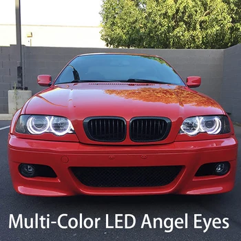 HochiTech Ultra bright Multi-Color RGB LED Angel Eyes Kit for BMW 1998-2005 E46 sedan touring with PROJECTORS car styling
HochiTech Ultra bright Multi-Color RGB LED Angel Eyes Kit for BMW 1998-2005 E46 sedan touring with PROJECTORS car styling