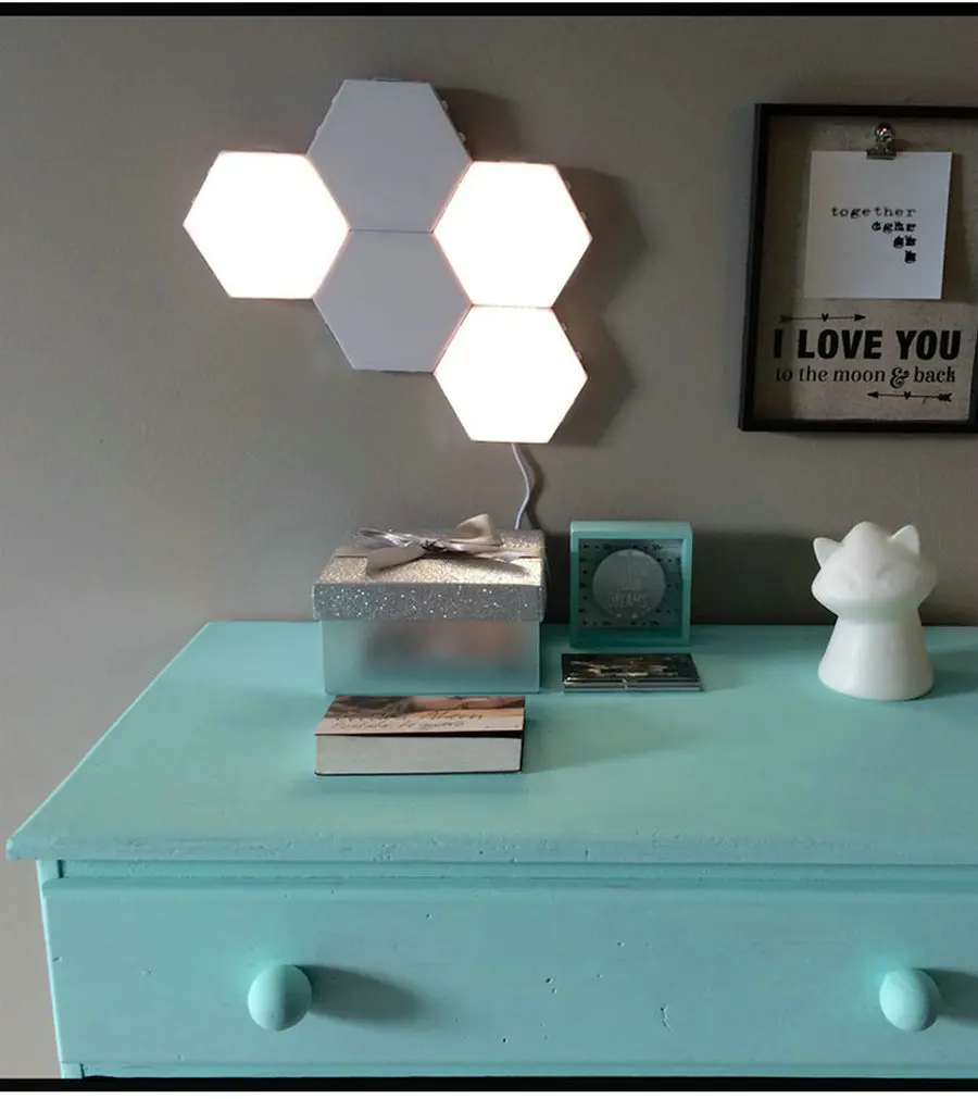 LLove Life Store Quantum lamp Creative Touch Sensitive Lighting LED Hexagonal DIY Geometry Home Decor Wall Lampara Free Shipping
LLove Life Store Quantum lamp Creative Touch Sensitive Lighting LED Hexagonal DIY Geometry Home Decor Wall Lampara Free Shipping