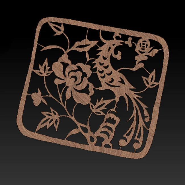 孔雀窗花2