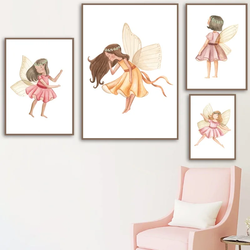 Cartoon Little Angel Girl Princess Wall Art Canvas Painting Print Nordic Posters And Prints Wall Pictures For Kids Room Decor
Cartoon Little Angel Girl Princess Wall Art Canvas Painting Print Nordic Posters And Prints Wall Pictures For Kids Room Decor
