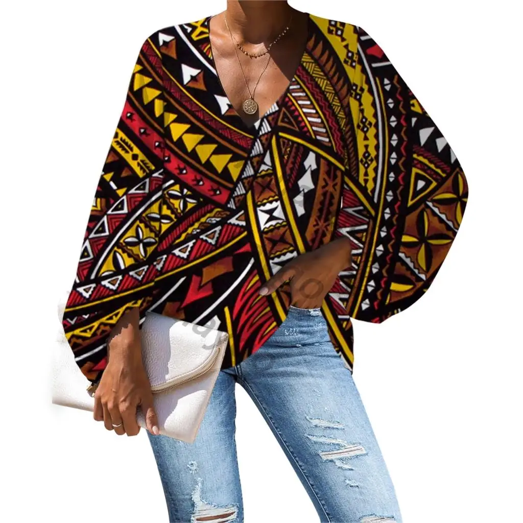 2020 Women Leisure Blouses 3D Polynesia Print Hawaiian Style Female Loose Comfortable Summer Clothes Ropa Mujer Lady V-neck Top
2020 Women Leisure Blouses 3D Polynesia Print Hawaiian Style Female Loose Comfortable Summer Clothes Ropa Mujer Lady V-neck Top