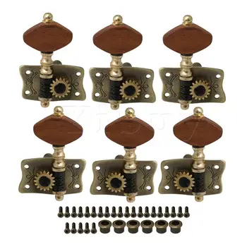 Yibuy Bronze Metal Tuning Key Peg with Red Square Buttons for Ukulele Tone Tuning 3L3R
Yibuy Bronze Metal Tuning Key Peg with Red Square Buttons for Ukulele Tone Tuning 3L3R