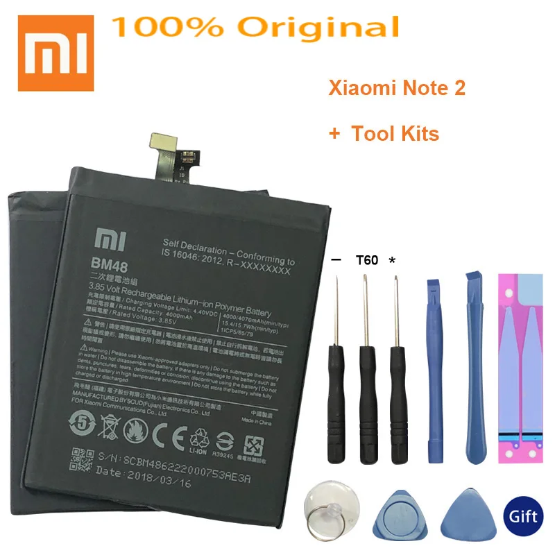 Xiao Mi Original Phone Battery BM48 for Xiaomi Note 2 Note2 High Quality Replacement Battery 4000mAh Retail Package Free Tools
Xiao Mi Original Phone Battery BM48 for Xiaomi Note 2 Note2 High Quality Replacement Battery 4000mAh Retail Package Free Tools